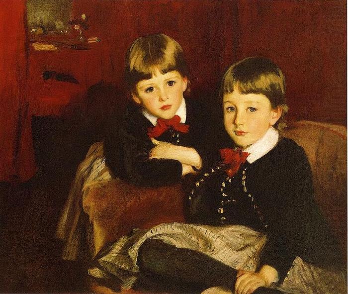 John Singer Sargent Sargent John Singer Portrait of Two Children aka The Forbes Brothers china oil painting image